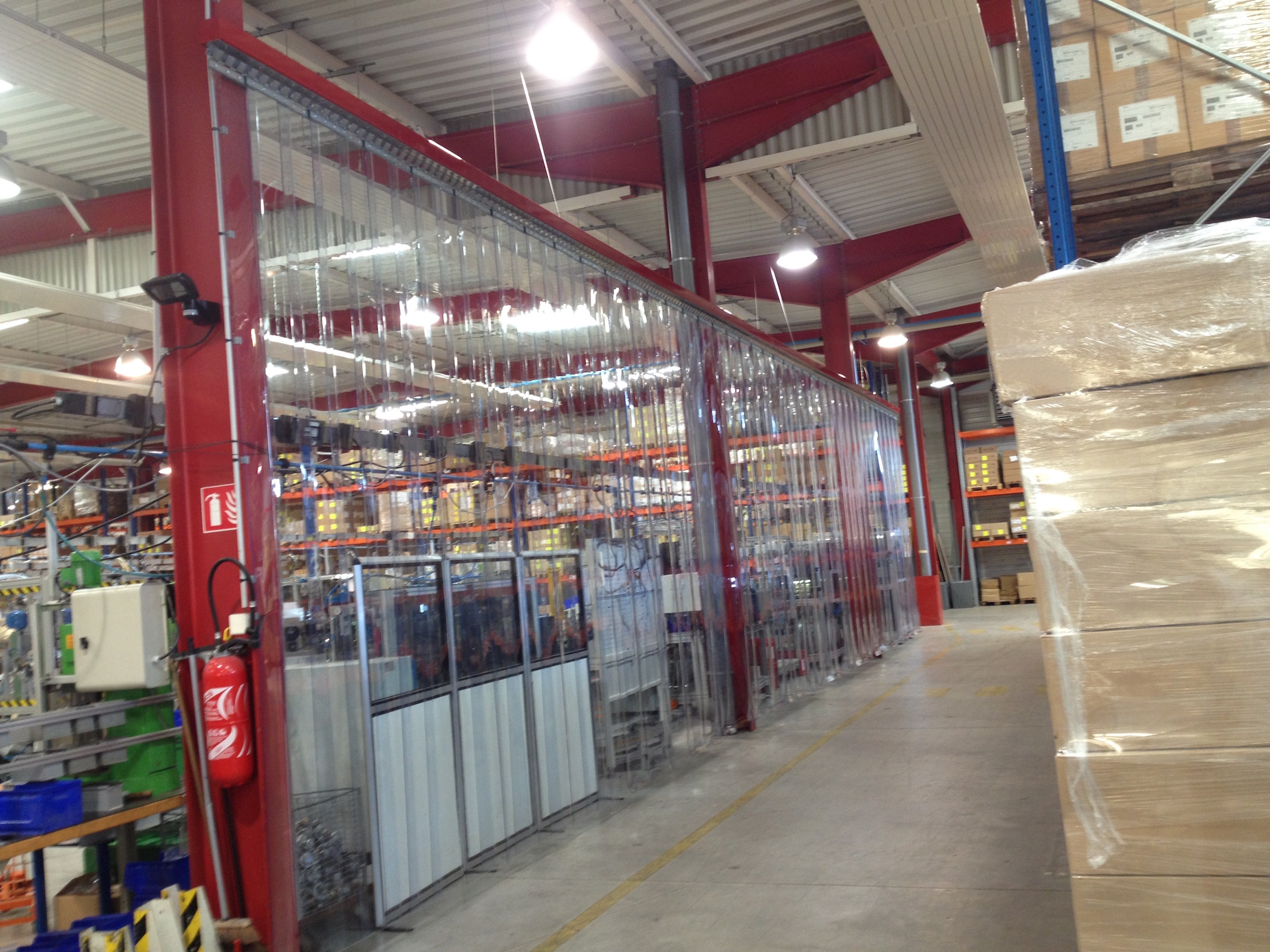 rideaux lamelles plastique